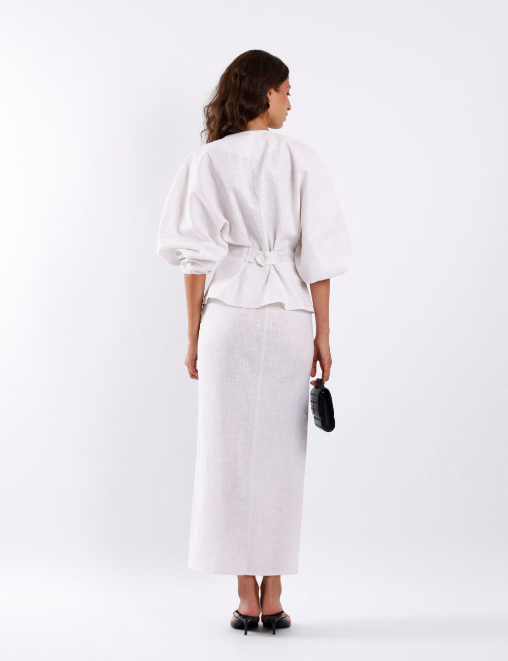 Cassis Linen Top - Image 4