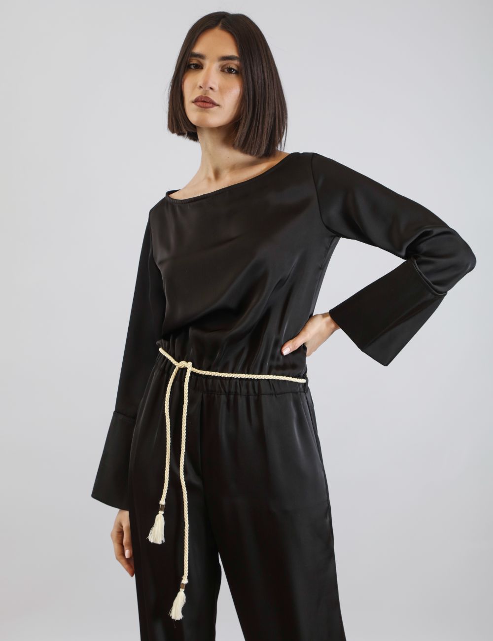 Boat Neck Jumpsuit - Image 3